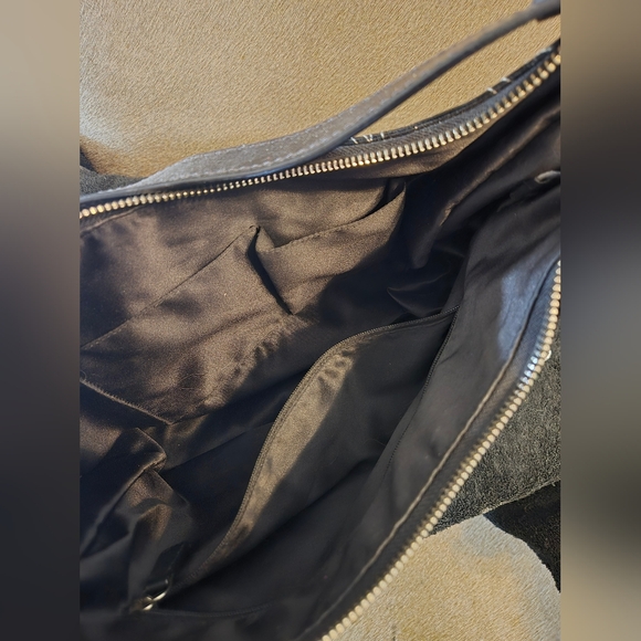 Coach black shiny dual straps hobo bag - Picture 5 of 5